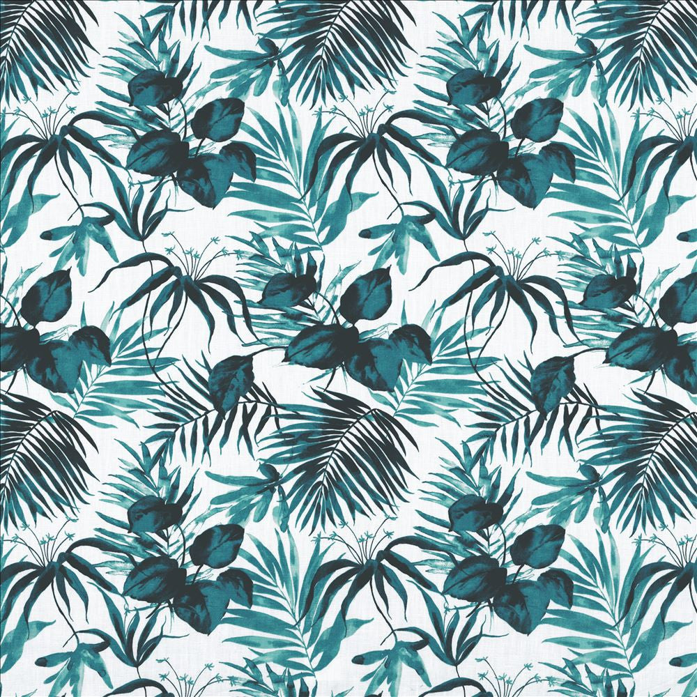 Paradise Point Teal by Kasmir Fabric 1463 92% Ramie
8% Cotton
 FRANCE </p><p>Repeat: Horizontal: 18 inches and Vertical: 24 4/8 inches 59 - Fabric Carolina -