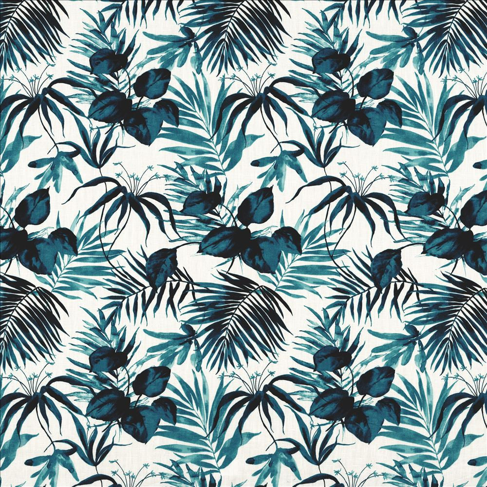 Paradise Point Teal by Kasmir Fabric 1463 92% Ramie
8% Cotton
 FRANCE 10,000 Martindale Cycles Horizontal: 18 inches and Vertical: 24 4/8 inches 59 - Fabric Carolina -