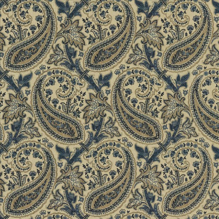 Parisi Paisley Ink by Kasmir Fabric 5154 55% Linen
45% Cotton
 CHINA 27,000 Wyzenbeek Double Rubs </p><p>Repeat: Horizontal: 13 4/8 inches and Vertical: 27 inches 53 - Fabric Carolina -