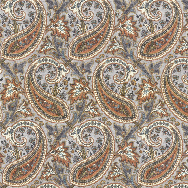 Parisi Paisley Persimmon by Kasmir Fabric 5121 55% Linen
45% Cotton
 CHINA 27,000 Wyzenbeek Double Rubs </p><p>Repeat: Horizontal: 13 4/8 inches and Vertical: 27 inches 53 - Fabric Carolina -