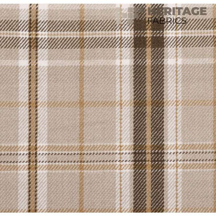 Parkhill Oatmeal by Heritage Fabric - 100% Cotton India 12,000 Horizontal: 9" and Vertical: 9" 54" - Fabric Carolina -