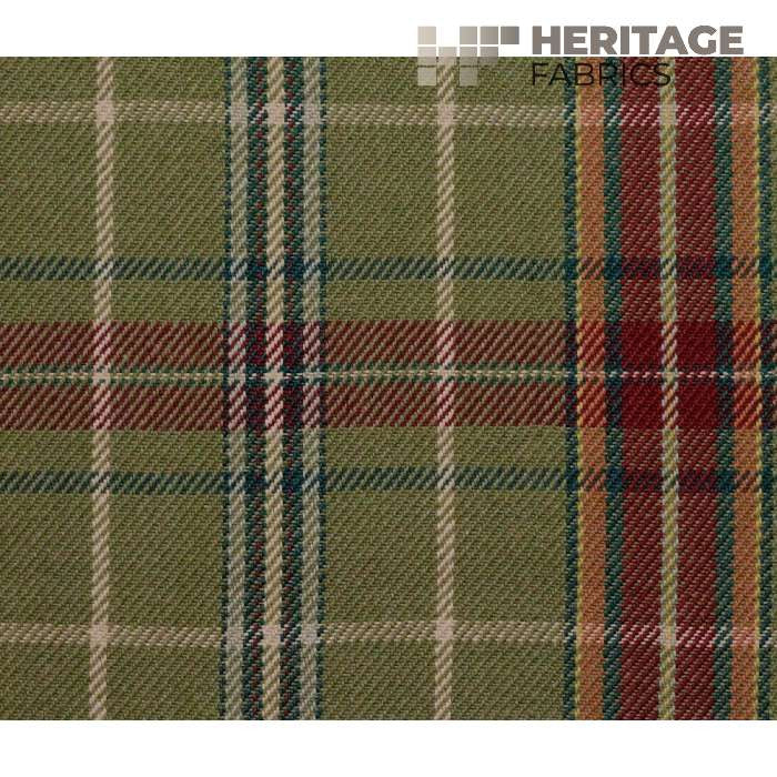 Parkhill Olive by Heritage Designer Fabric - 100% Cotton India 12,000 Horizontal: 9" and Vertical: 9" 54" - Swanky Fabrics -