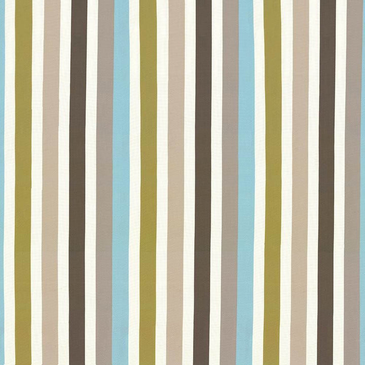 Parterre Stripe Aqua  by Kasmir Fabric See sample 100% Polyester
 INDIA Not Tested </p><p>Repeat: Horizontal: 13 7/8 inches and Vertical: N/A 55  - Fabric Carolina -