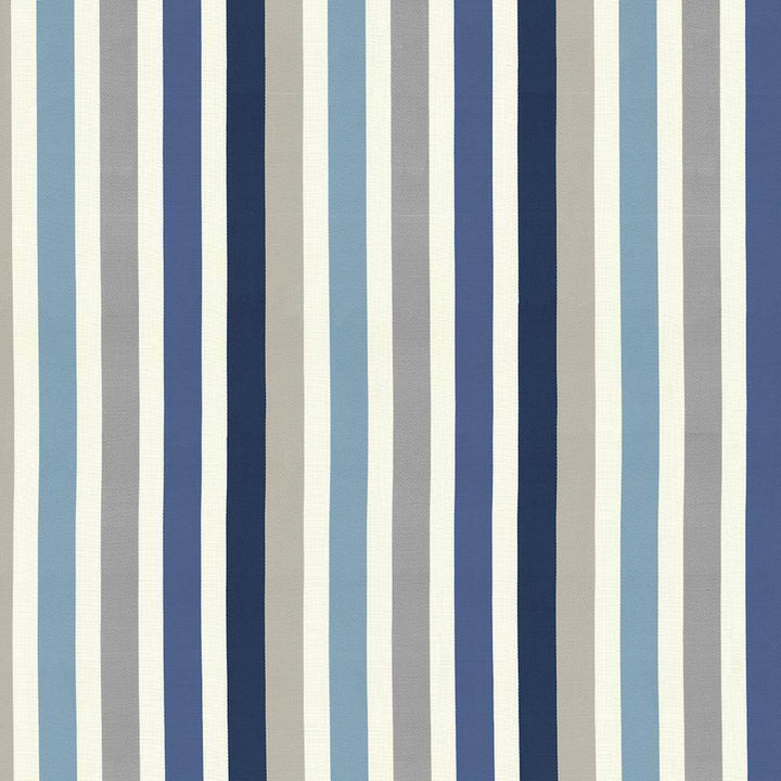 Parterre Stripe Pacific by Kasmir Fabric 1427 INDIA Not Tested H: 13 7/8 inches, V:N/A 55 - Fabric Carolina - Kasmir