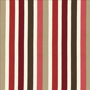 Parterre Stripe Pomegranate by Kasmir Fabric 1427 100% Polyester INDIA Not Tested H: 13 7/8 inches, V: N/A 55 - Fabric Carolina - Kasmir