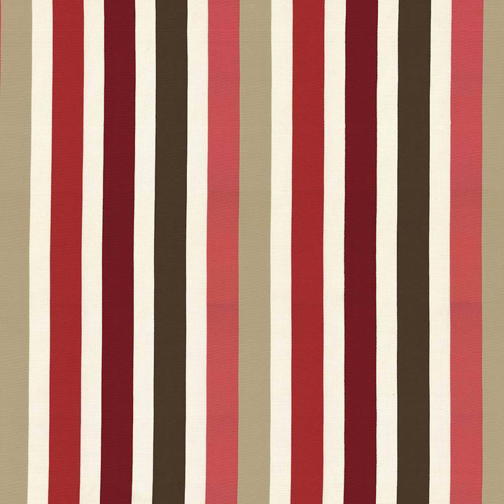 Parterre Stripe Pomegranate by Kasmir Fabric 1427 INDIA Not Tested H: 13 7/8 inches, V:N/A 55 - Fabric Carolina - Kasmir