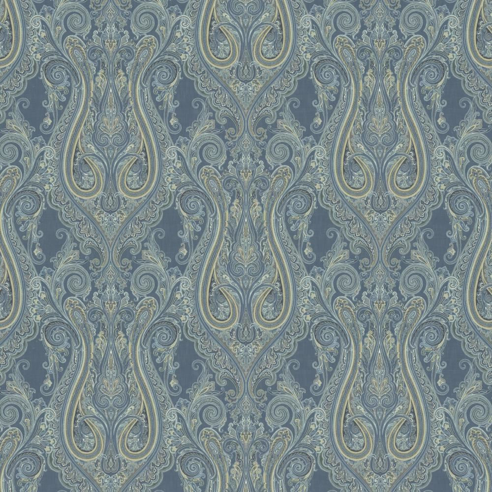 Pasadena Blueberry by Kasmir Fabric 1454 100% Cotton
 SOUTH KOREA </p><p>Repeat: Horizontal: 26 4/8 inches and Vertical: 26 6/8 inches 54 - Fabric Carolina -