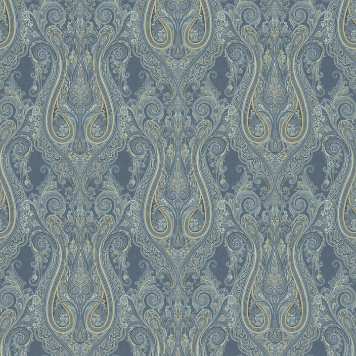 Pasadena Blueberry by Kasmir Fabric 1454 100% Cotton
 SOUTH KOREA </p><p>Repeat: Horizontal: 26 4/8 inches and Vertical: 26 6/8 inches 54 - Fabric Carolina -