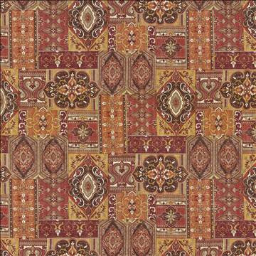 Patchwork Sunset by Kasmir Fabric 5121 55% Linen 45% Viscose SOUTH KOREA 12,000 Wyzenbeek Double Rubs H: 27 inches, V: 26 4/8 inches 54 - Fabric Carolina - Kasmir