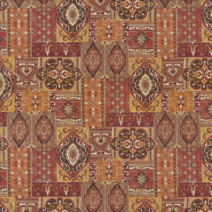 Patchwork Sunset by Kasmir Fabric 5121 55% Linen
45% Viscose
 SOUTH KOREA 12,000 Wyzenbeek Double Rubs </p><p>Repeat: Horizontal: 27 inches and Vertical: 26 4/8 inches 54 - Fabric Carolina -