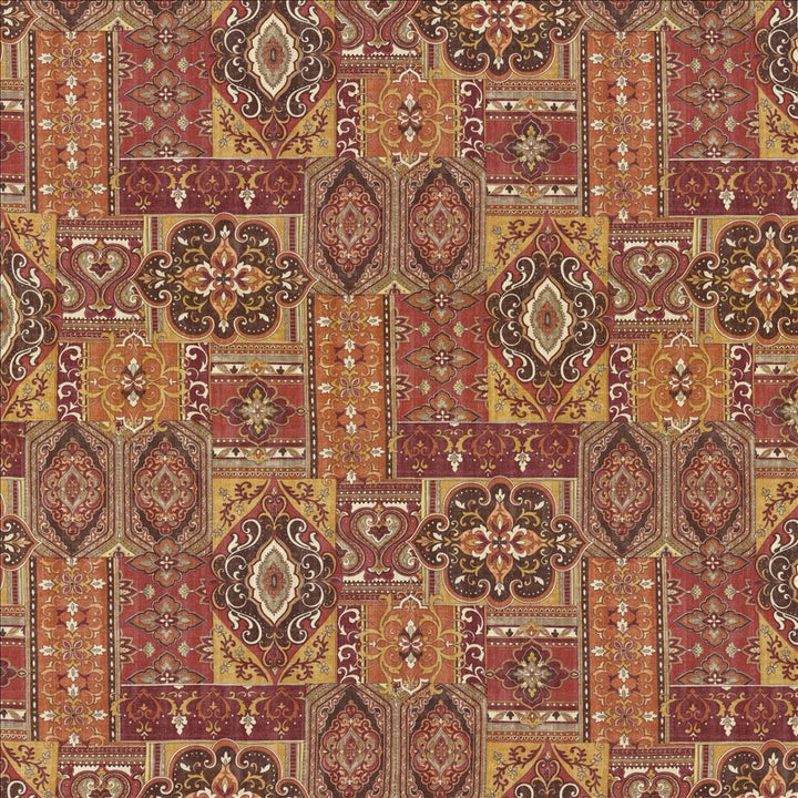Patchwork Sunset by Kasmir Fabric 5121 55% Linen
45% Viscose
 SOUTH KOREA </p><p>Repeat: Horizontal: 27 inches and Vertical: 26 4/8 inches 54 - Fabric Carolina -