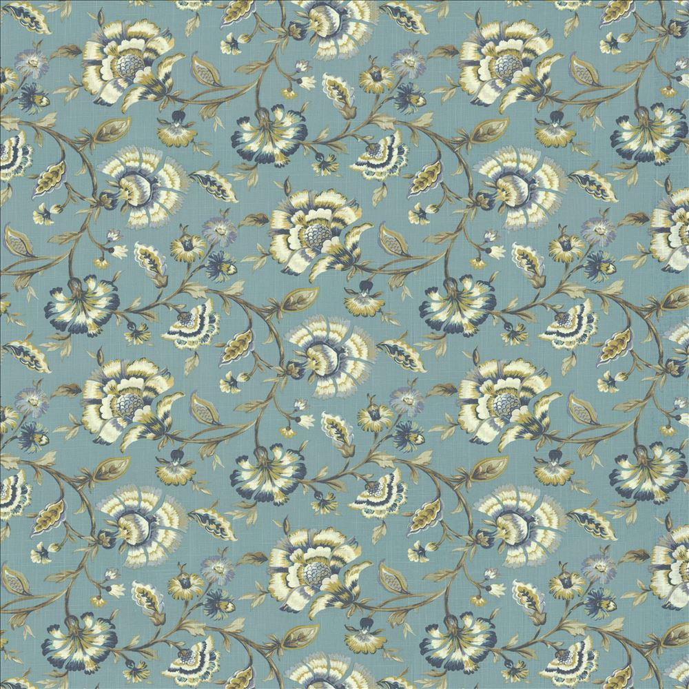Patricia Porcelain by Kasmir Fabric 1454 55% Linen
45% Rayon
 CHINA </p><p>Repeat: Horizontal: 18 4/8 inches and Vertical: 17 inches 54 - Fabric Carolina -
