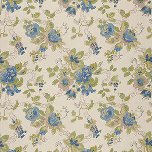 Parnham Cornflower/Lime by Lee Jofa Wallcovering