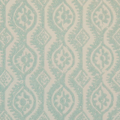 Small Damask Aqua by Lee Jofa Wallcovering