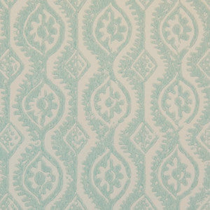 Small Damask Aqua by Lee Jofa Wallcovering
