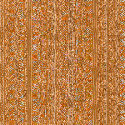 Kirby Wallpaper Tangerine by Lee Jofa Wallcovering