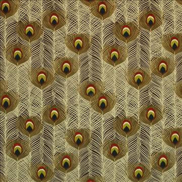 Peacock Run Porcini by Kasmir Fabric 1399 100% Cotton CHINA 51,000 Wyzenbeek Double Rubs H: 18 inches, V: 18 inches 54 - Fabric Carolina - Kasmir