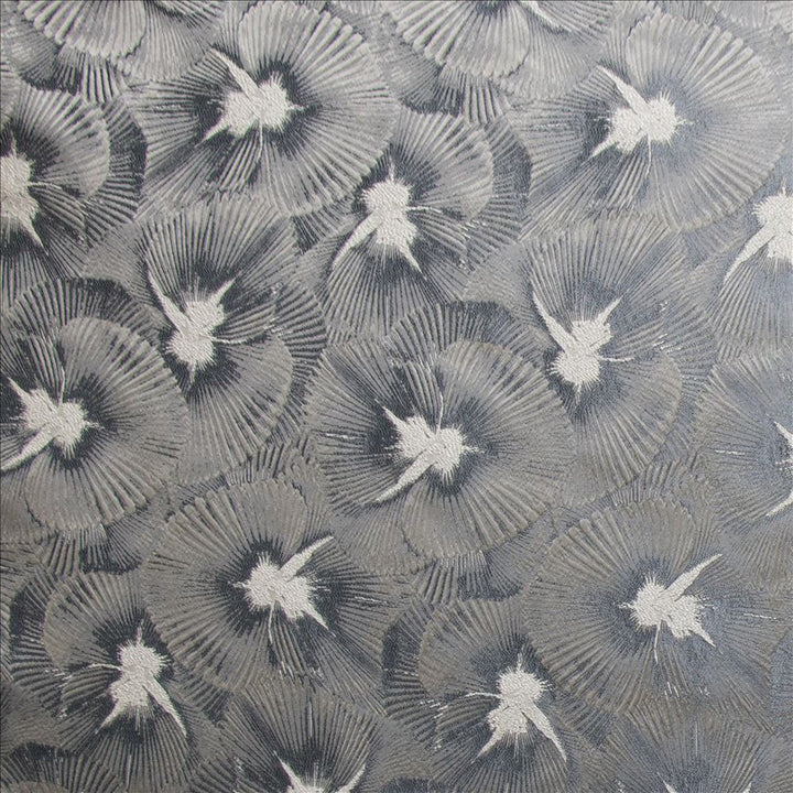 Pegomas Pewter  by Kasmir Fabric 1476 100% Polyester  INDIA  </p><p>Repeat: Horizontal: 9 2/8 inches and Vertical: 22 inches 54  - Fabric Carolina -