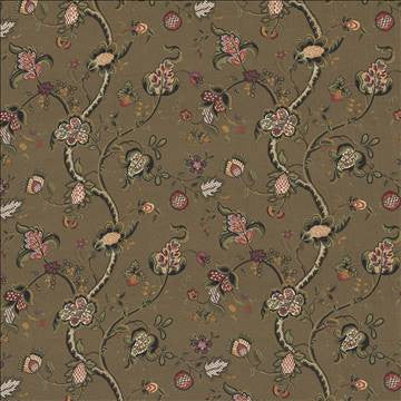 Pembroke Manor Chestnut by Kasmir Fabric 1433 100% Linen USA 9,000 Wyzenbeek Double Rubs H: 27 inches, V: 24 inches 54 - 56 - Fabric Carolina - Kasmir