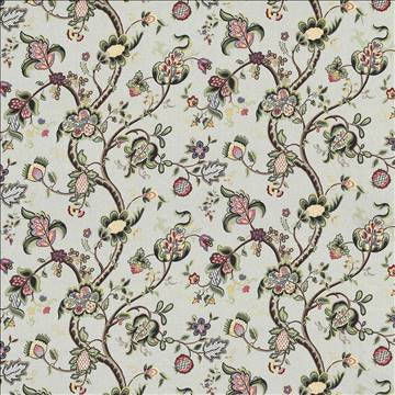 Pembroke Manor Meadow by Kasmir Fabric 1436 100% Linen USA 9,000 Wyzenbeek Double Rubs H: 27 inches, V: 24 inches 54 - 56 - Fabric Carolina - Kasmir