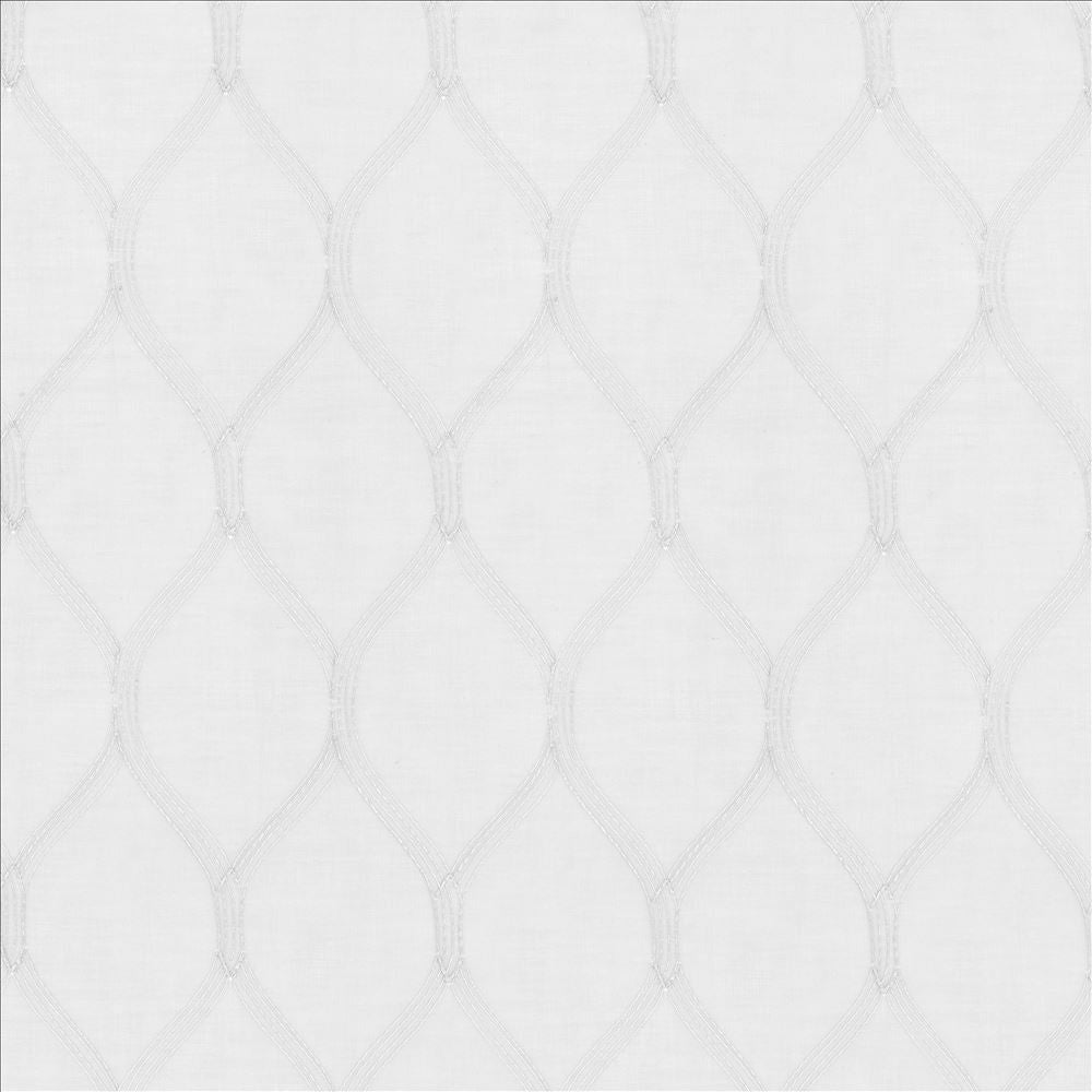 Per Se White by Kasmir Fabric 5077 100% Polyester
Embroidery
100% Polyester
 TURKEY Not Tested </p><p>Repeat: Horizontal: 3 2/8 inches and Vertical: 6 6/8 inches 58 - Fabric Carolina -