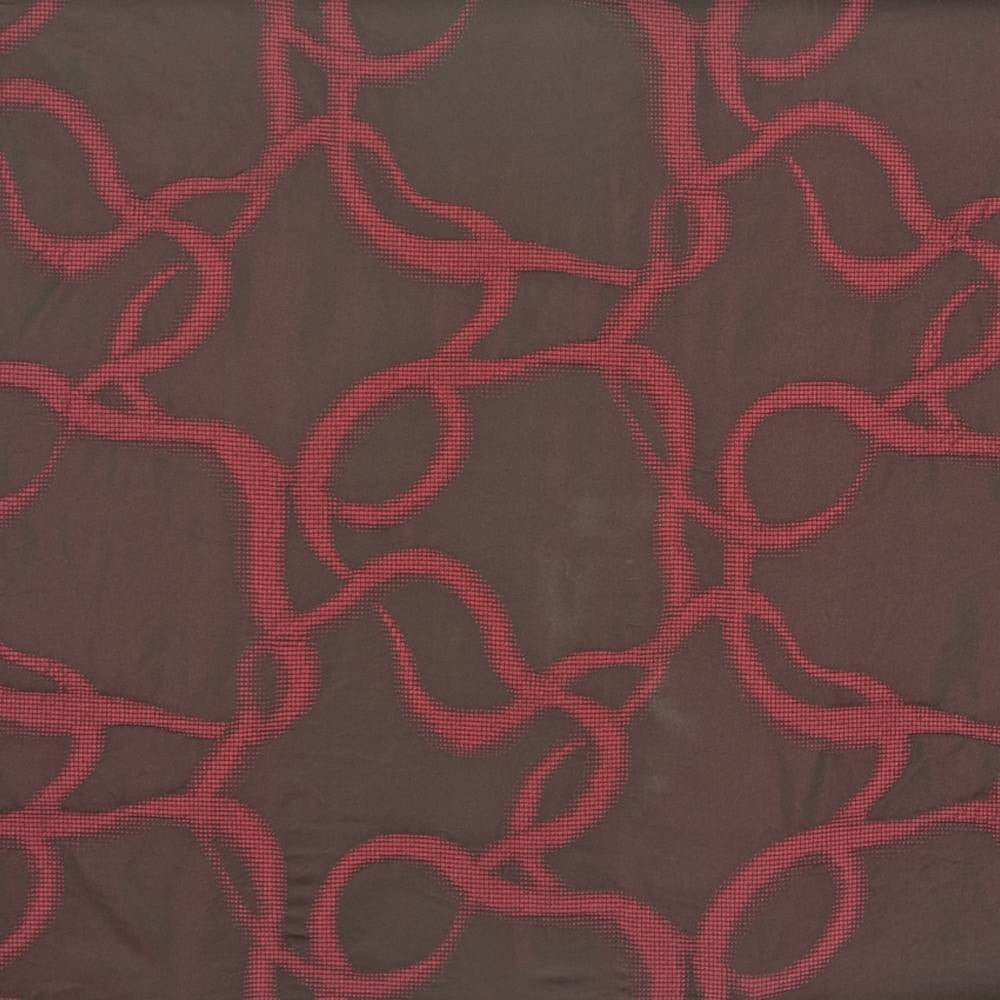 Peretti Red Hot by Kasmir Fabric 1384 ITALY 6,000 Martindale Cycles H: 14 inches, V:22 5/8 inches 54 - 55 - Fabric Carolina - Kasmir