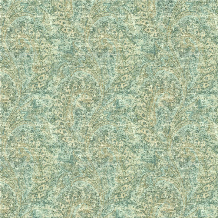 Persian Paisley Azure by Kasmir Fabric 1453 100% Cotton
 SOUTH KOREA 15,000 Wyzenbeek Double Rubs </p><p>Repeat: Horizontal: 9 inches and Vertical: 11 6/8 inches 54 - Fabric Carolina -