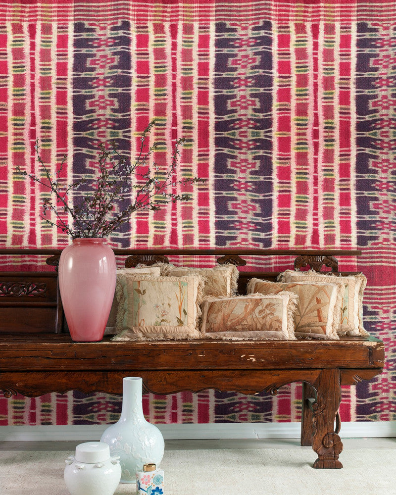 Kashgar Wallpaper by Mind the Gap Designer Wallpaper THE WALLPAPER COLLECTABLES Textured Matte Made in Europe Paste the wall 3 rolls x 20.5 x 3.25 yards - Swanky Fabrics -