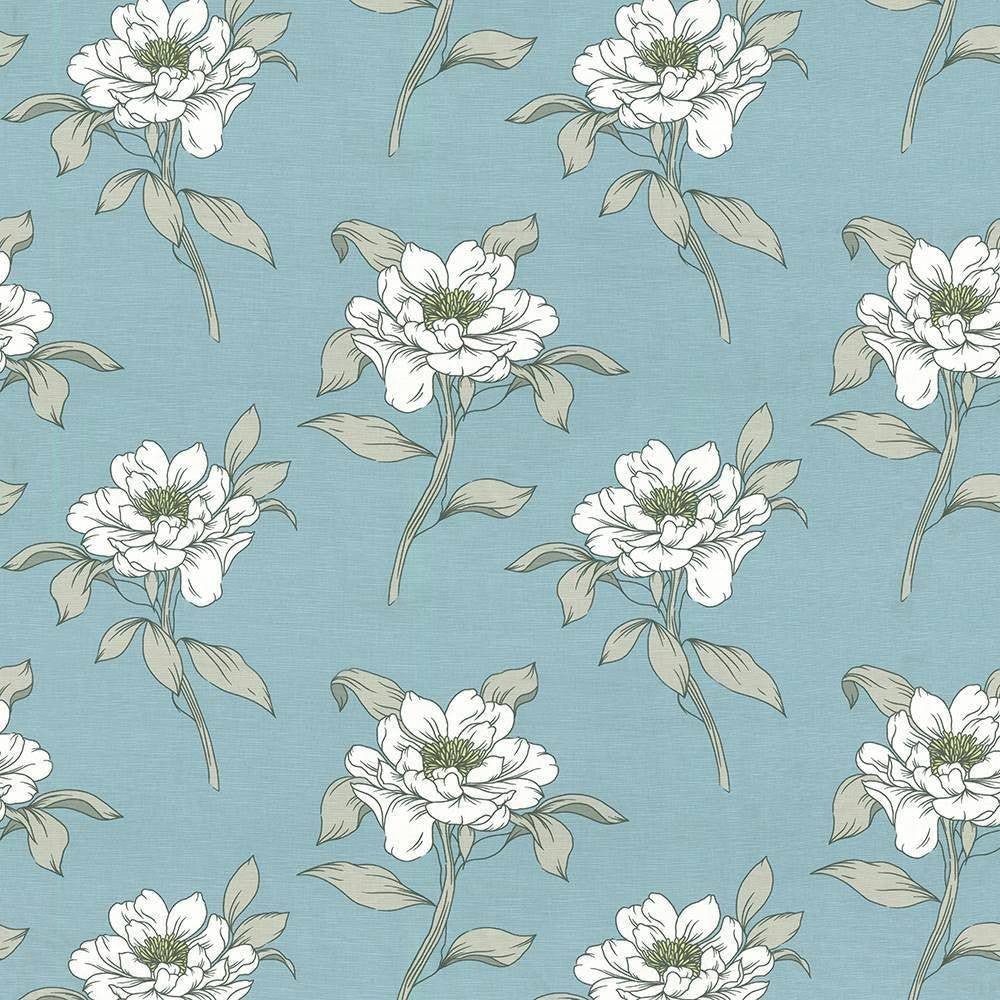 Petal Pusher Azure by Kasmir Fabric 1425 TURKEY Not Tested H: 27 2/8 inches, V:25 2/8 inches 55 - Fabric Carolina - Kasmir
