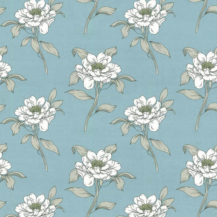 Petal Pusher Azure by Kasmir Fabric 1425 100% Cotton
 TURKEY </p><p>Repeat: Horizontal: 27 2/8 inches and Vertical: 25 2/8 inches 55 - Fabric Carolina -