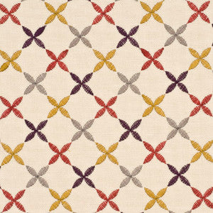 Foxwood Trellis Red by Baker Lifestyle Fabric