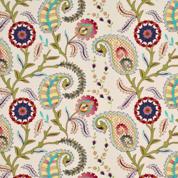 Nara Turquoise/Spring/Sienna by Baker Lifestyle Fabric