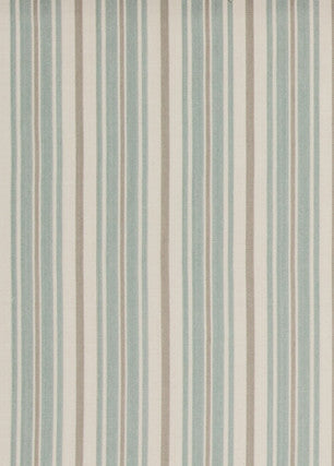 Morrell Stripe Aqua by Baker Lifestyle Fabric