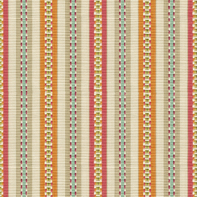 Prasana Fuchsia/Sienna by Baker Lifestyle Fabric