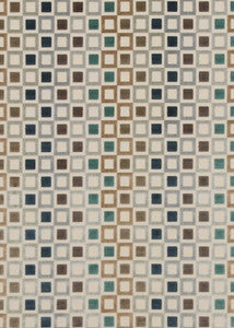 Square Dance Indigo by Baker Lifestyle Fabric