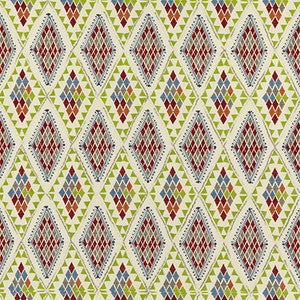 Castelo Indigo/Green by Baker Lifestyle Fabric