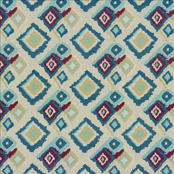 Picardie Diamond Marine by Kasmir Fabric 8005 65% Linen 35% Viscose INDIA Not Tested H: 10 2/8 inches, V: 9 3/8 inches 51 - 55 - Fabric Carolina - Kasmir