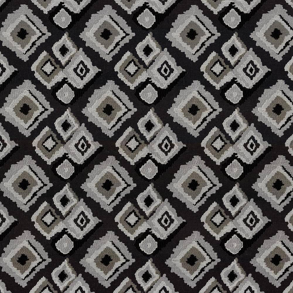 Picardie Diamond Platinum by Kasmir Fabric 8005 INDIA Not Tested H: 10 2/8 inches, V:9 3/8 inches 51 - 55 - Fabric Carolina - Kasmir