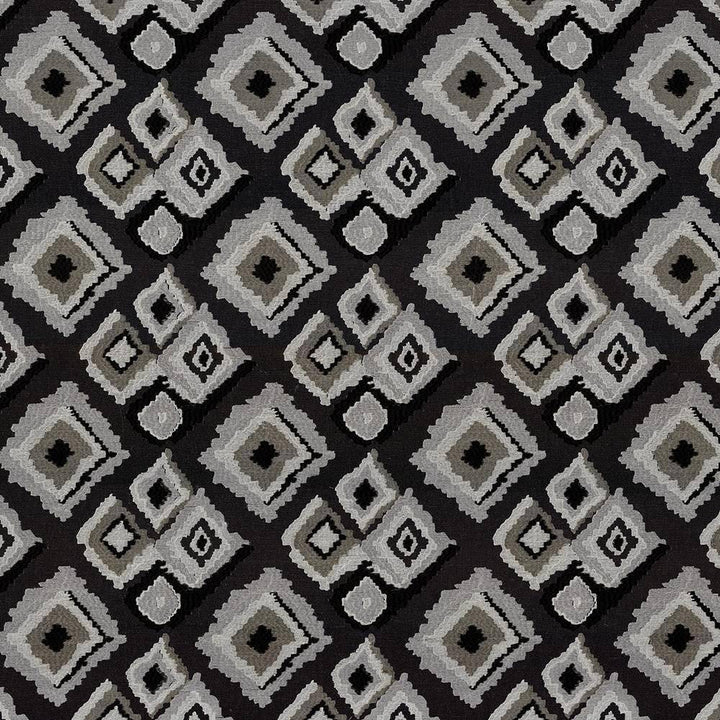 Picardie Diamond Platinum by Kasmir Fabric 8005 INDIA Not Tested H: 10 2/8 inches, V:9 3/8 inches 51 - 55 - Fabric Carolina - Kasmir