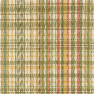 Pickwick Plaid Olivette by Kasmir Fabric 1387 100% Cotton USA 15,000 Wyzenbeek Double Rubs H: 5 1/8 inches, V: 6 2/8 inches 54 - 58 - Fabric Carolina - Kasmir