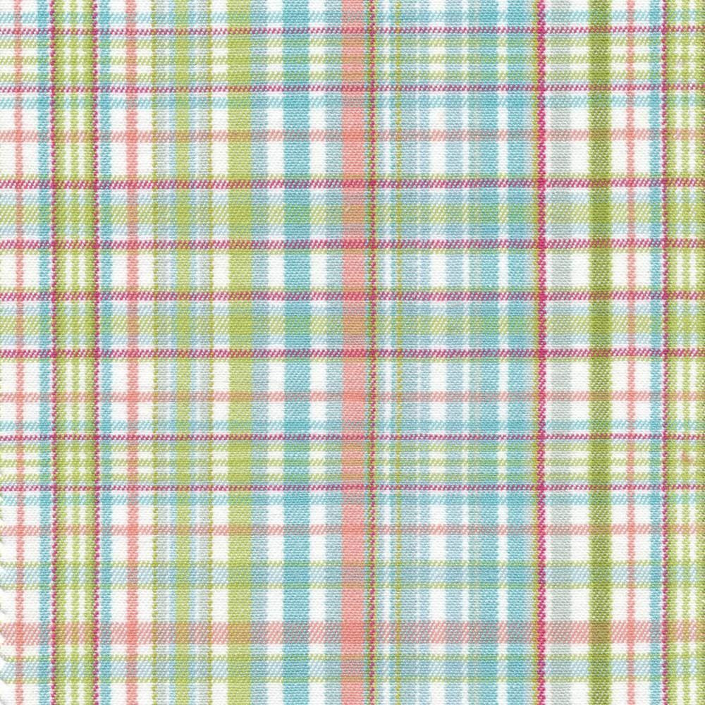Pickwick Plaid Rainbow  by Kasmir Fabric See sample 100% Cotton
 USA 15,000 Wyzenbeek Double Rubs </p><p>Repeat: Horizontal: 5 1/8 inches and Vertical: 6 2/8 inches 54  - Fabric Carolina -