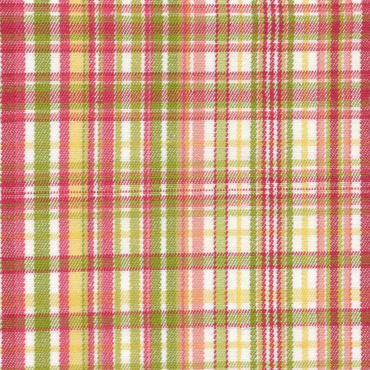 Pickwick Plaid Shrimp by Kasmir Fabric 1387 USA 15,000 Wyzenbeek Double Rubs H: 5 1/8 inches, V:6 2/8 inches 54 - 58 - Fabric Carolina - Kasmir