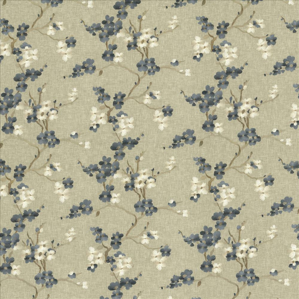 Picturesque Glacier by Kasmir Fabric 1450 73% Cotton 27% Polyester INDIA 15,000 Wyzenbeek Double Rubs Horizontal: 25 2/8 inches and Vertical: 18 5/8 inches 54 - Fabric Carolina -