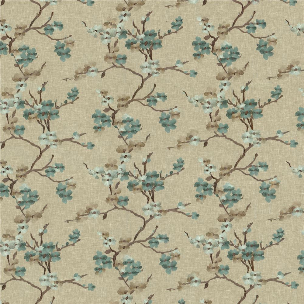 Picturesque Lagoon by Kasmir Fabric 1450 73% Cotton
27% Polyester
 INDIA </p><p>Repeat: Horizontal: 25 2/8 inches and Vertical: 18 5/8 inches 54 - Fabric Carolina -