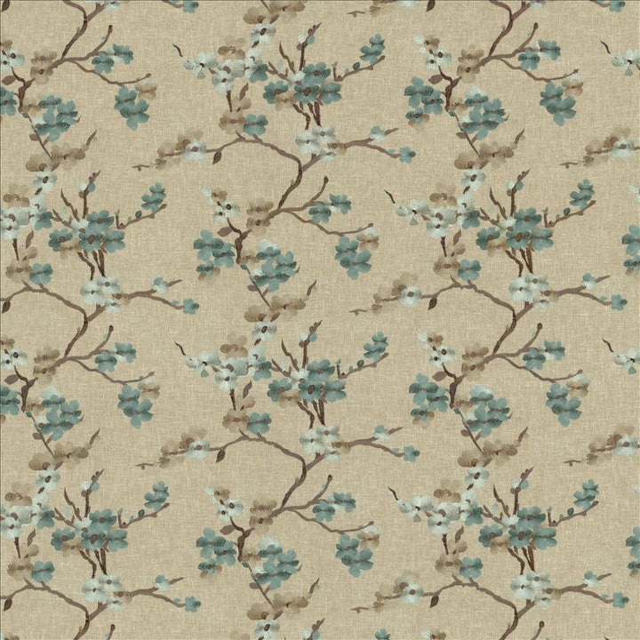 Picturesque Lagoon by Kasmir Fabric 1450 73% Cotton
27% Polyester
 INDIA 15,000 Wyzenbeek Double Rubs Horizontal: 25 2/8 inches and Vertical: 18 5/8 inches 54 - Fabric Carolina -