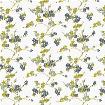 Picturesque Nightingale by Kasmir Fabric 1450 73% Cotton 27% Polyester INDIA 15,000 Wyzenbeek Double Rubs H: 25 2/8 inches, V: 18 5/8 inches 54 - Fabric Carolina - Kasmir