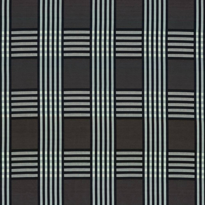 Pierre Plaid Granite by Kasmir Fabric 8003 INDIA 15,000 Wyzenbeek Double Rubs H: 7 3/8 inches, V:8 6/8 inches 54 - 55 - Fabric Carolina - Kasmir