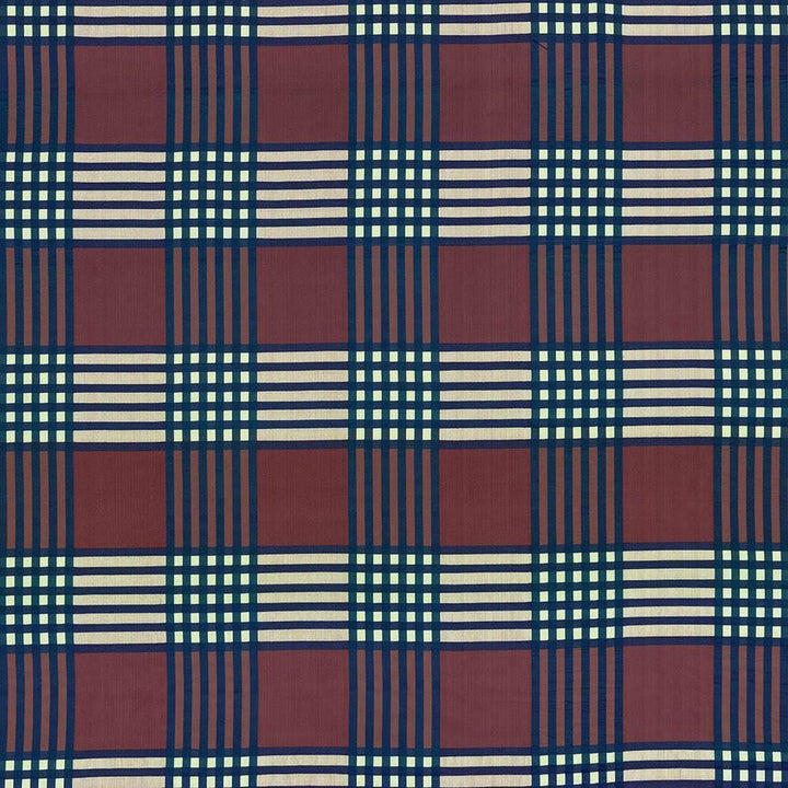 Pierre Plaid Merlot by Kasmir Fabric 8003 100% Polyester
 INDIA 15,000 Wyzenbeek Double Rubs Horizontal: 7 3/8 inches and Vertical: 8 6/8 inches 54 - Fabric Carolina -