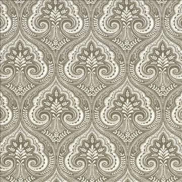Pietro Paisley Charcoal by Kasmir Fabric 5105 100% Cotton TURKMENISTAN 15,000 Wyzenbeek Double Rubs H: 13 6/8 inches, V: 17 6/8 inches 54 - 55 - Fabric Carolina - Kasmir