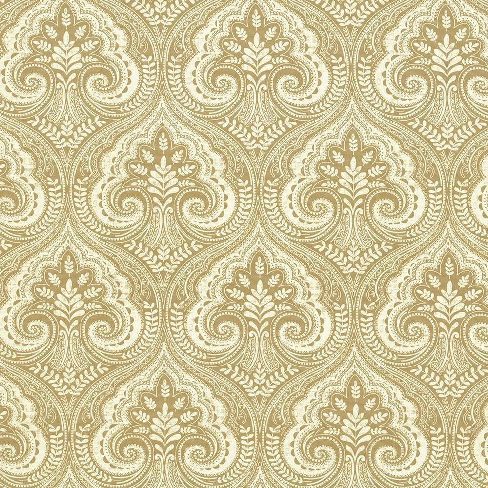 Pietro Paisley Wheat by Kasmir Fabric 5105 TURKMENISTAN H: 13 6/8 inches, V:17 6/8 inches 54 - 55 - Fabric Carolina - Kasmir